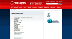 Desktop Screenshot of cruises.redtag.ca